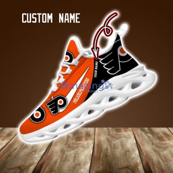 Philadelphia Flyers Custom Name NHL New Max Soul Shoes Sneaker Personalized Name Product Photo 1
