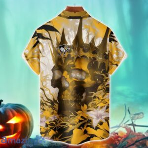 Pittsburgh Penguins NHL Halloween Skull 3DHawaiian Shirt Halloween Gift For Men Women Product Photo 2