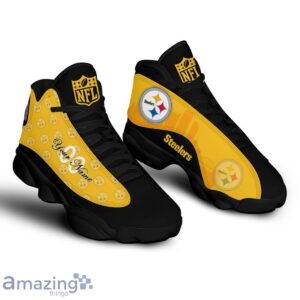 Pittsburgh Steelers Air Jordan 13 Shoes Trending For Men Women Custom Number & Name Product Photo 2