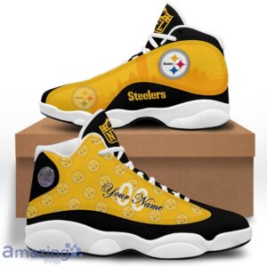 Pittsburgh Steelers Air Jordan 13 Shoes Trending For Men Women Custom Number & Name Product Photo 3