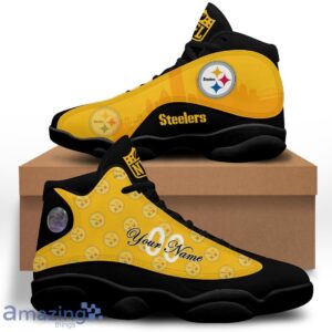 Pittsburgh Steelers Air Jordan 13 Shoes Trending For Men Women Custom Number & Name Product Photo 4