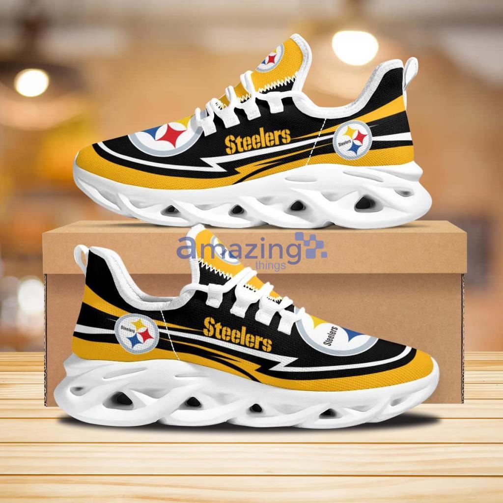 Pittsburgh Steelers Are Coming Curves Max Soul Shoes New Sneaker image Pittsburgh Steelers Are Coming Curves Max Soul Shoes New Sneaker Product Photo 1