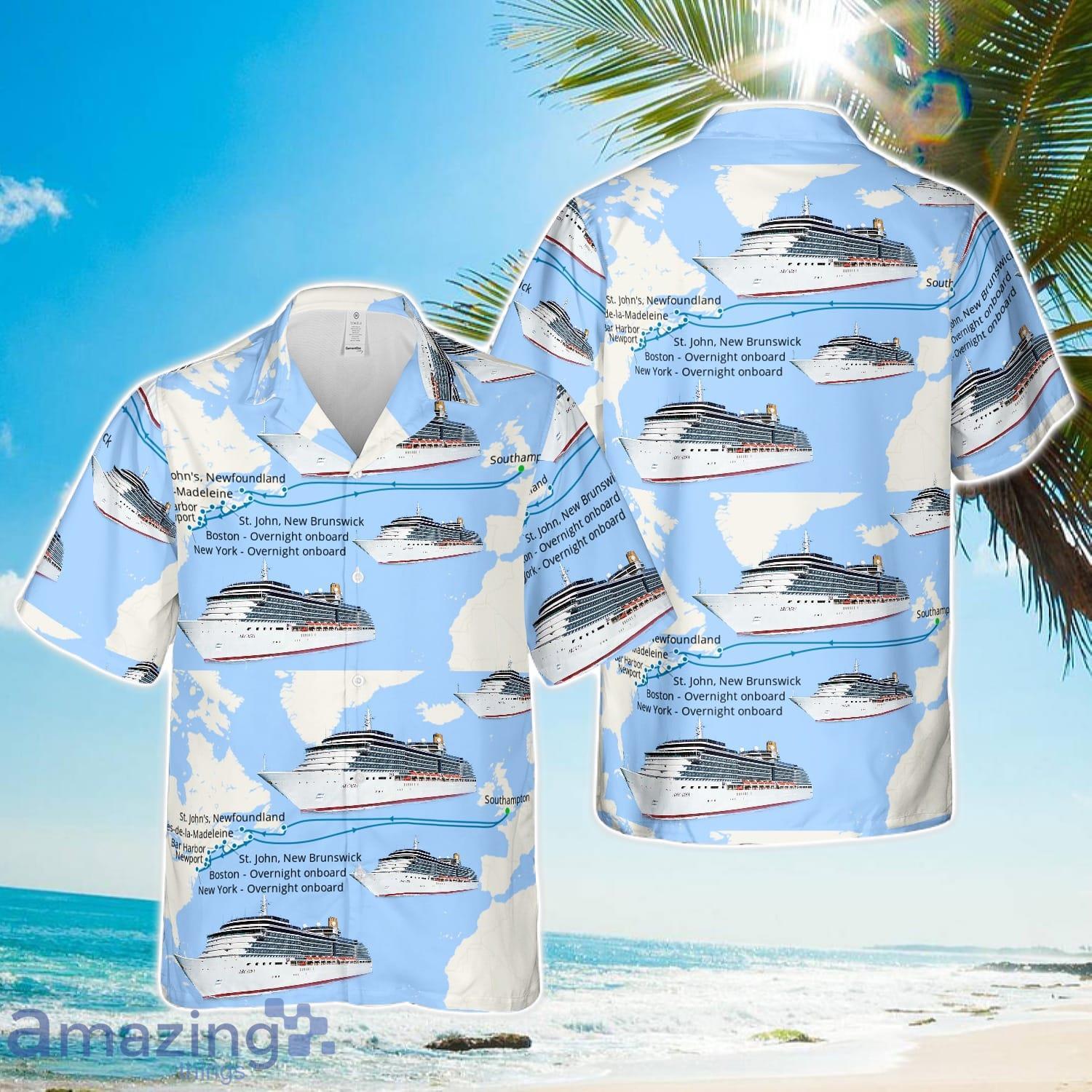 P&O Arcadia from Southampton To USA And Canada Hawaiian Shirt Gift For Summer image P&O Arcadia from Southampton To USA And Canada Hawaiian Shirt Gift For Summer Product Photo 1