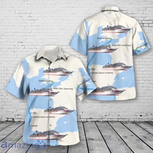 P&O Arcadia Hawaiian Shirt Summer Beach Shirt Product Photo 1