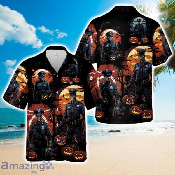 Police Halloween Hawaiian Shirt Product Photo 1