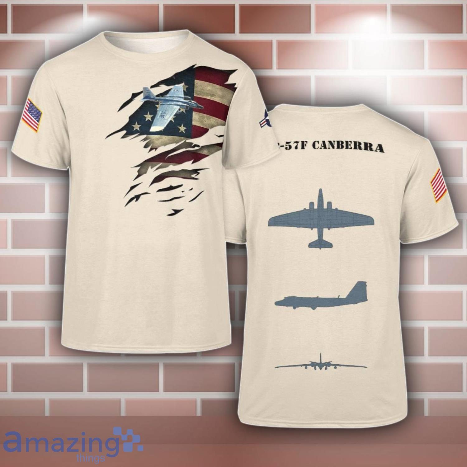 RB 57F Canberra RB57F Aircraft 3D T Shirt For Men And Women image RB-57F Canberra RB57F Aircraft 3D T-Shirt For Men And Women Product Photo 1