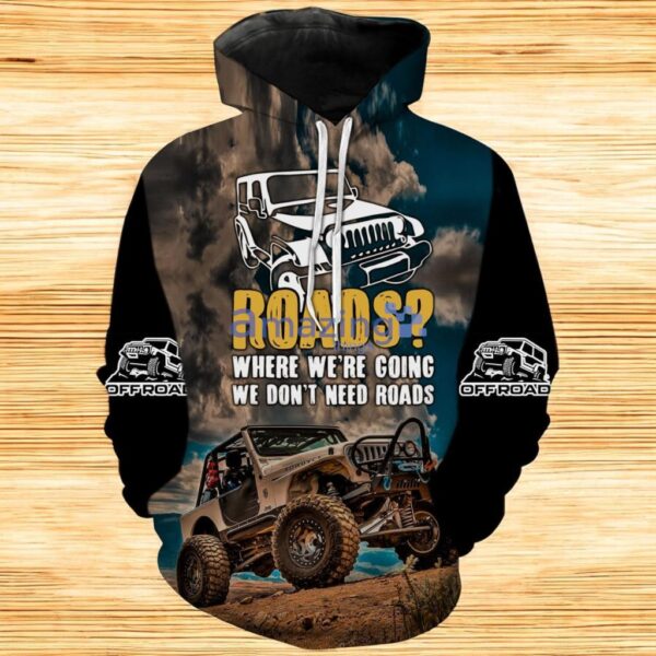 Roads Where We're Going Hoodie 3D All Over Print Product Photo 1