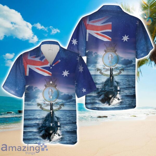 Royal Australian Navy HMAS Onslow (SS 60-SSG 60) Hawaiian Shirt Summer Gift Product Photo 1