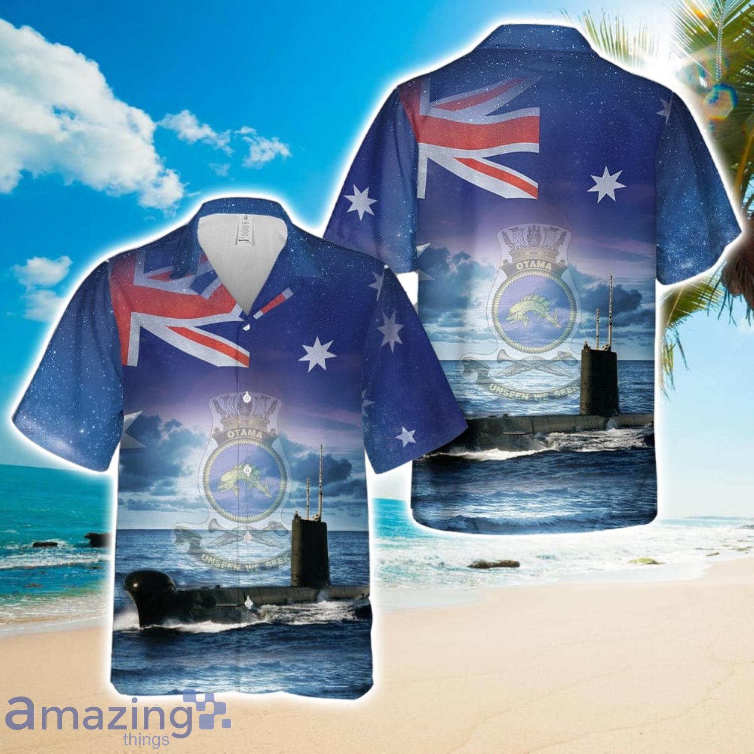 Royal Australian Navy HMAS Otama (SS 62 SSG 62) Hawaiian Shirt Summer Gift image Royal Australian Navy HMAS Otama (SS 62-SSG 62) Hawaiian Shirt Summer Gift Product Photo 1