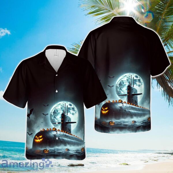 Royal Navy Vanguard-class submarine Halloween Hawaiian Shirt Product Photo 1