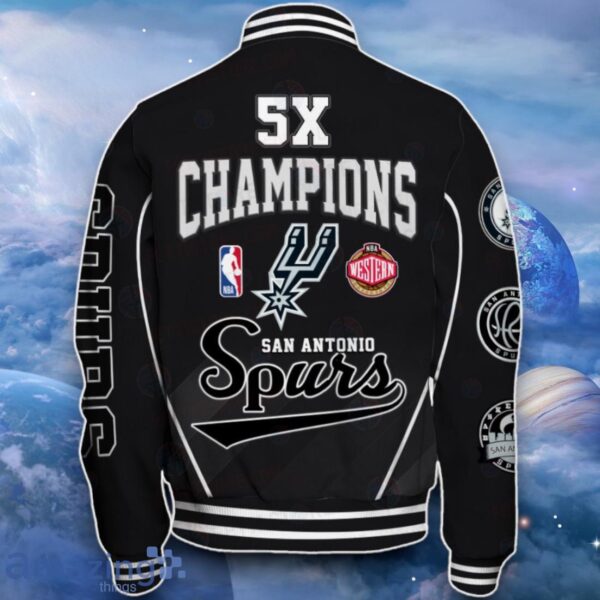 San Antonio Spurs Baseball Jacket Perfect Design For Fans Product Photo 3