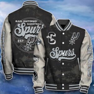 San Antonio Spurs Baseball Jacket Unique Design For Fans Product Photo 1
