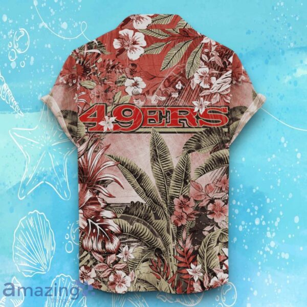 San Francisco 49ers Hawaiian Shirt Tropical Skull Halloween For Fans Product Photo 2