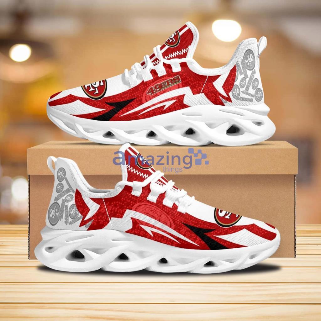 San Francisco 49ers Symbol Geometric Pattern Max Soul Shoes New Sneaker image San Francisco 49ers Symbol Geometric Pattern Max Soul Shoes New Sneaker Product Photo 1