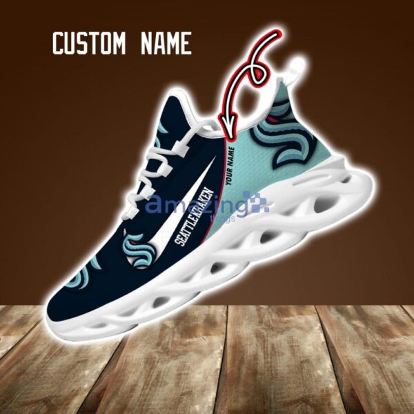 Seattle Kraken Custom Name NHL New Max Soul Shoes Sneaker Personalized Name Product Photo 1