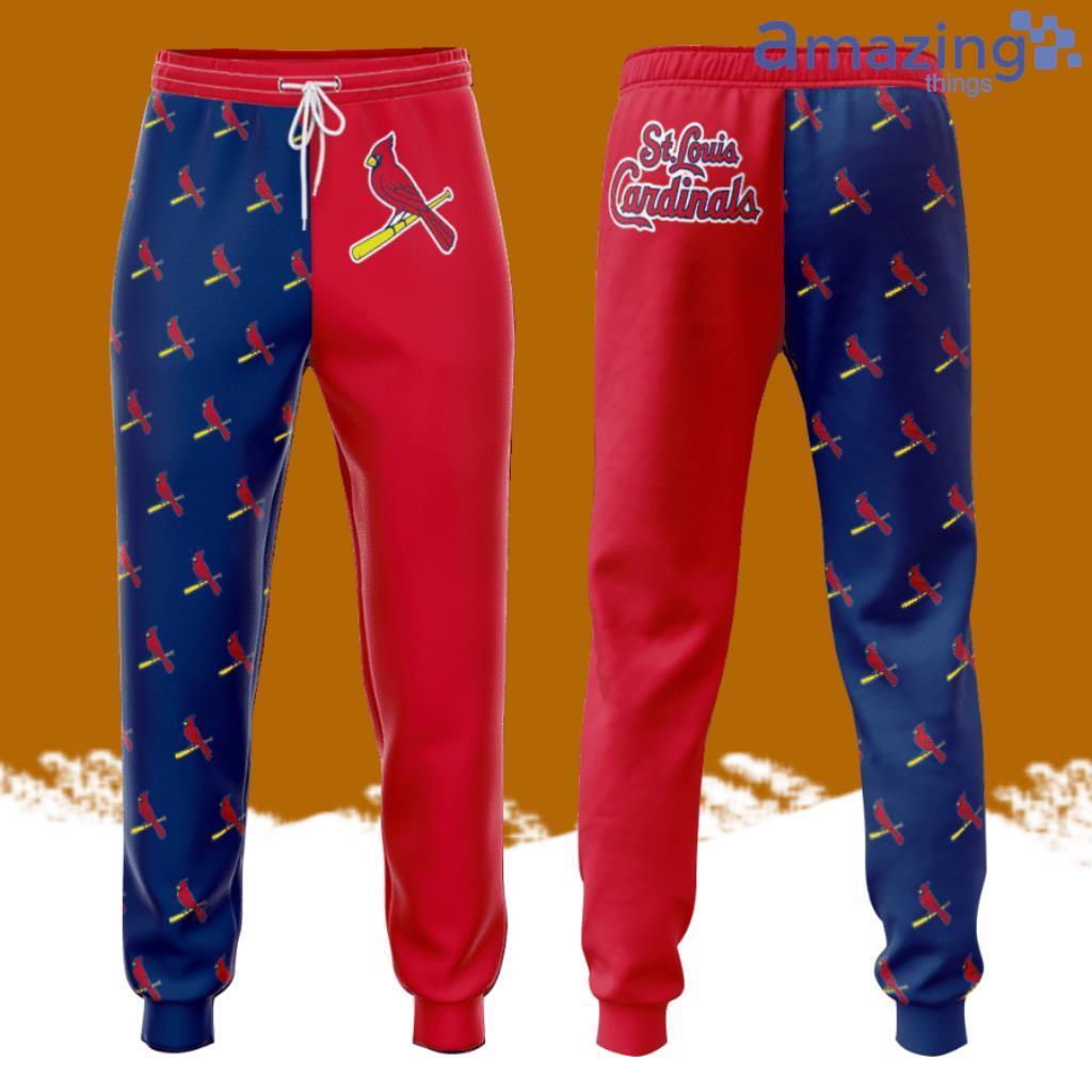 St. Louis Cardinals All Over Print 3D Unisex All Over Print 3D Long Pants Blue Red image St. Louis Cardinals All Over Print 3D Unisex All Over Print 3D Long Pants Blue Red Product Photo 1