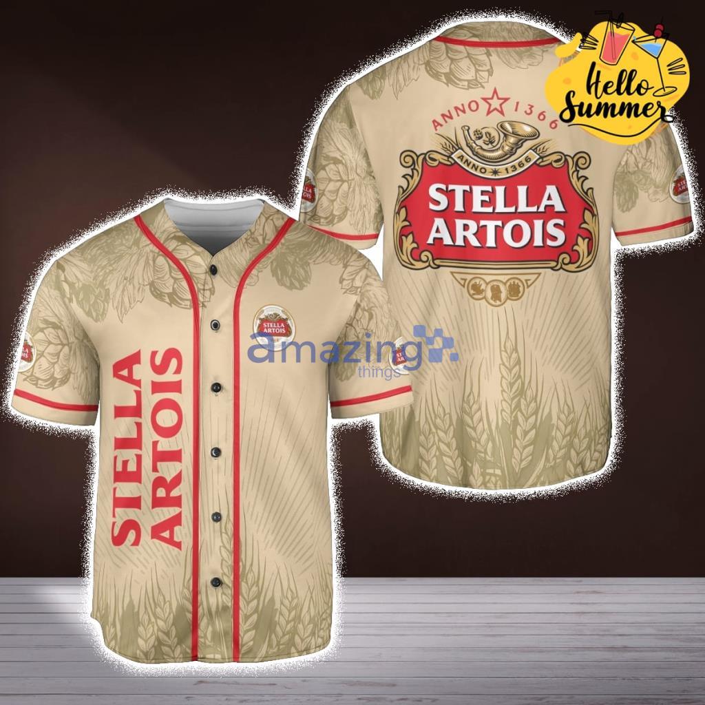 Stella Artois Beer Stella Beer Design Anno Since 1366 Sport Baseball Baseball Jersey Shirt image Stella Artois Beer Stella Beer Design Anno Since 1366 Sport Baseball Baseball Jersey Shirt Product Photo 1