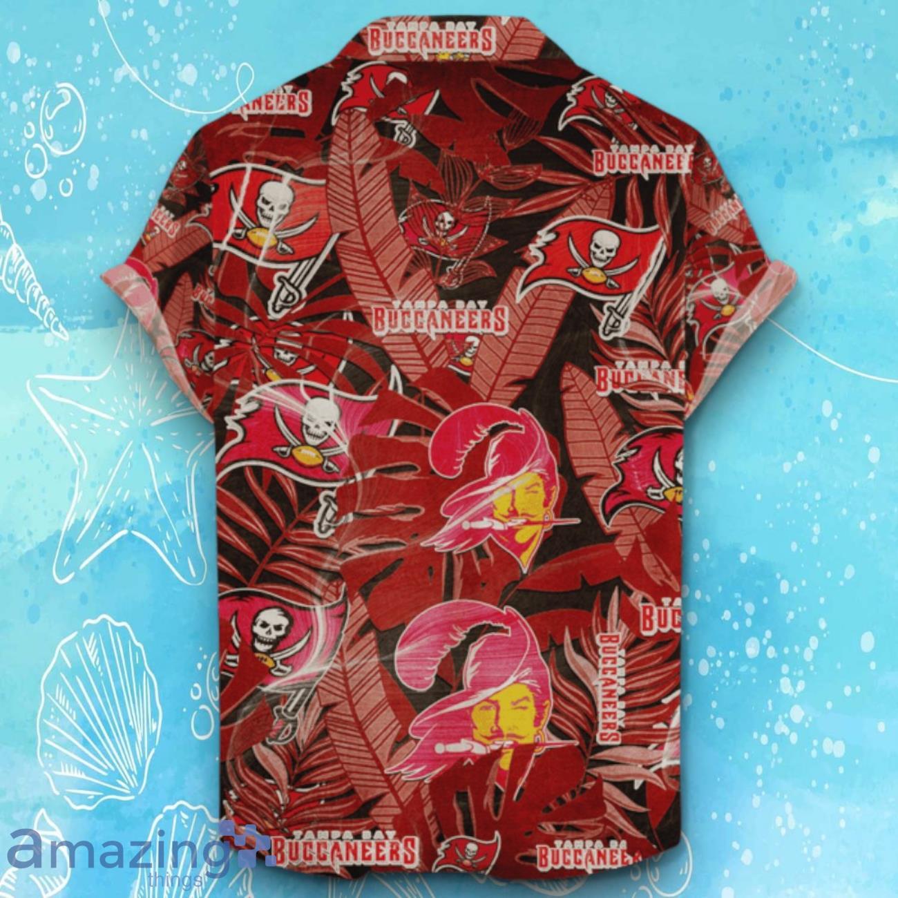 Tampa Bay Buccaneers Hawaiian Shirt Retro Logo Revolutions 2024 For Fans image Tampa Bay Buccaneers Hawaiian Shirt Retro Logo Revolutions 2024 For Fans Product Photo 2