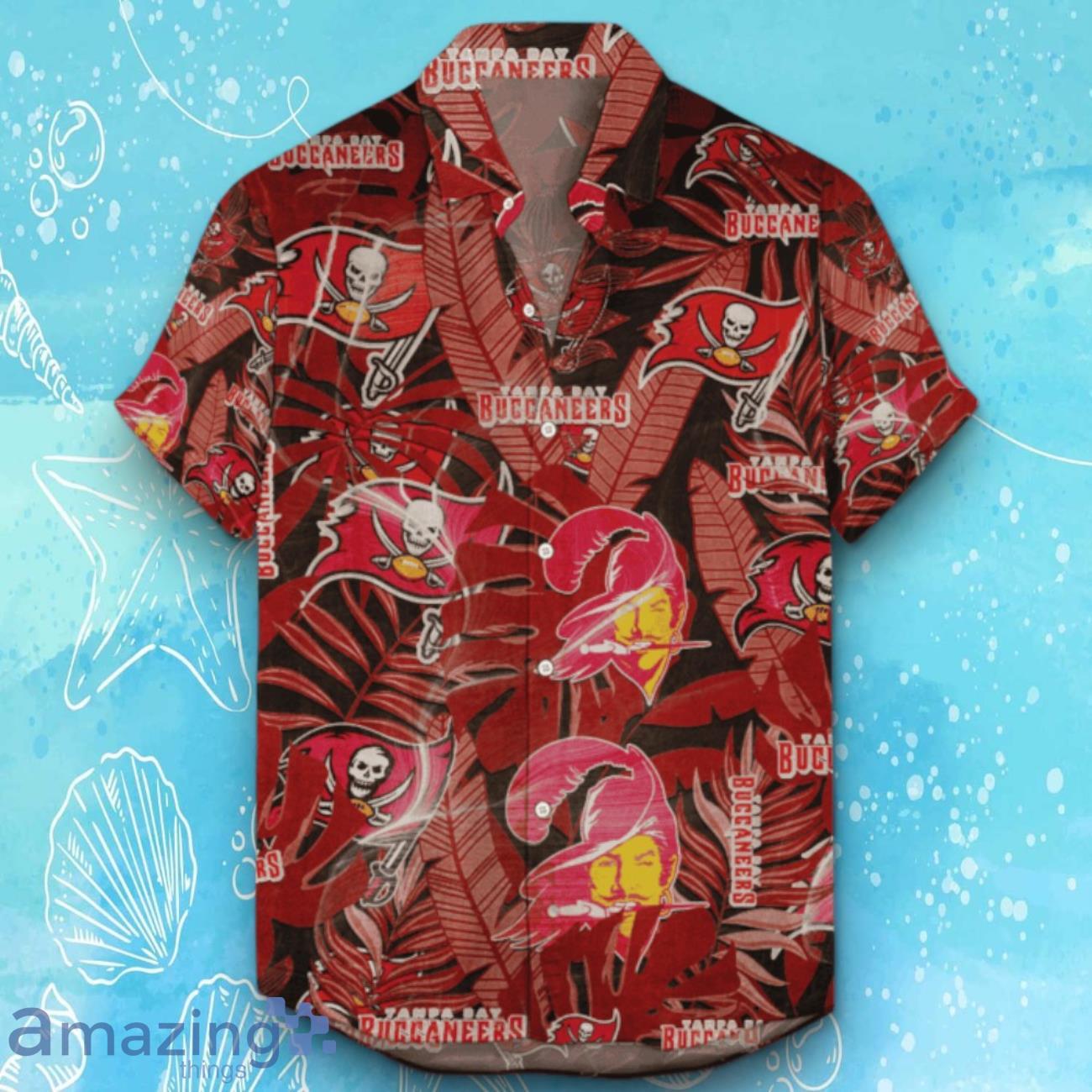 Tampa Bay Buccaneers Hawaiian Shirt Retro Logo Revolutions 2024 For Fans image Tampa Bay Buccaneers Hawaiian Shirt Retro Logo Revolutions 2024 For Fans Product Photo 1