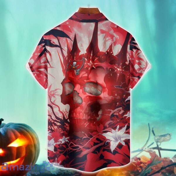 Tampa Bay Buccaneers NFL Skull Halloween Hawaiian Shirt Special Gift For Fans Product Photo 2