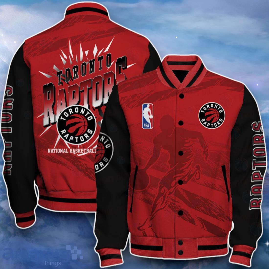Toronto Raptors Baseball Jacket Remarkable Gift For Fans image Toronto Raptors Baseball Jacket Remarkable Gift For Fans Product Photo 1