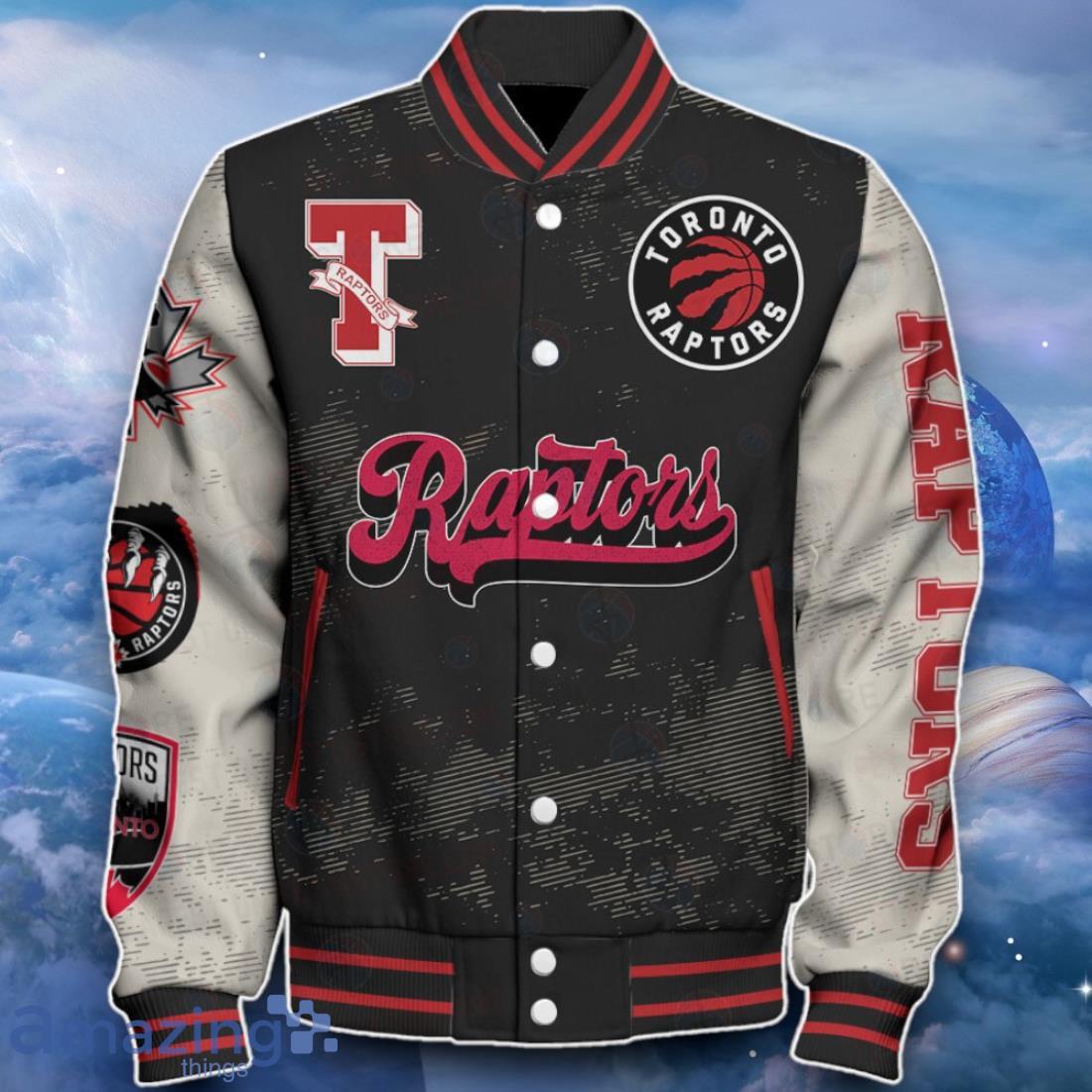 Toronto Raptors Baseball Jacket Unique Design For Fans image Toronto Raptors Baseball Jacket Unique Design For Fans Product Photo 2