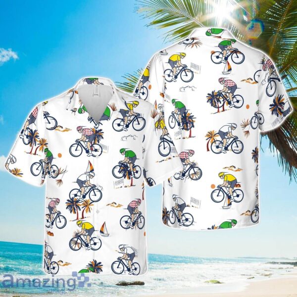 Tour De France Cycling Hawaiian Shirt Beach Shirt Product Photo 1