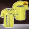 Twisted Tea Beer Hard Iced Tea Twisted Tea Beer Yellow Signature Design Baseball Jersey Shirt