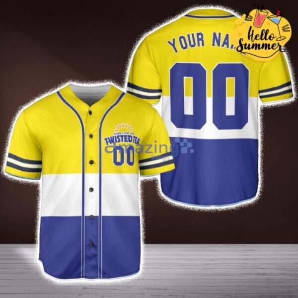 Twisted Tea Hard Iced Tea Baseball Jersey Shirt Product Photo 1