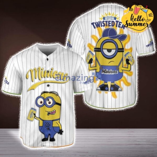 Twisted Tea Minion Baseball Jersey Shirt Product Photo 1