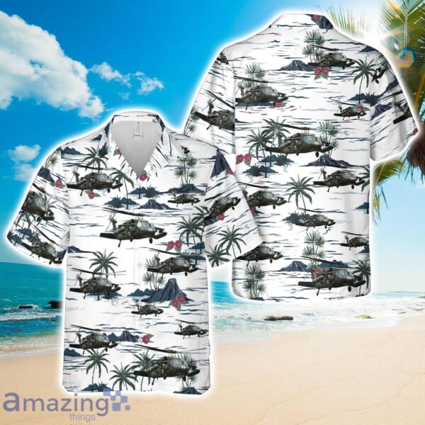 US Army UH60 Blackhawk MEDEVAC helicopter Hawaiian Shirt Product Photo 1