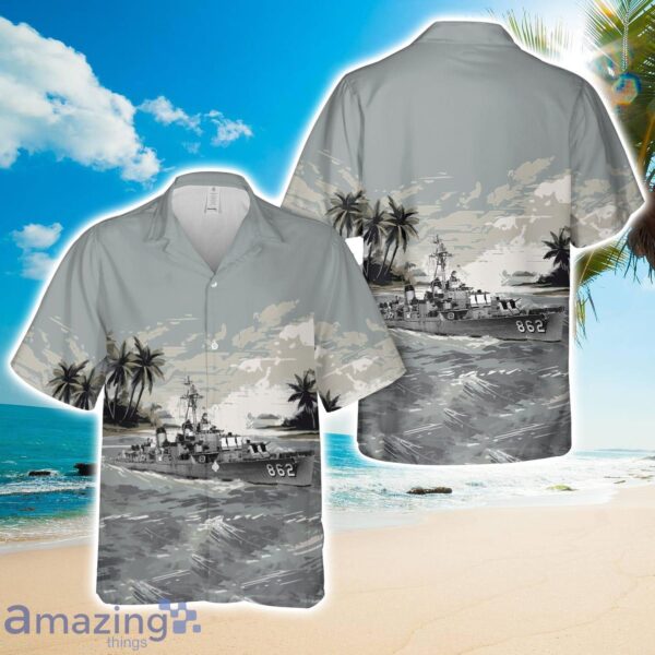 US Navy USS Vogelgesang (DD-862) Gearing-class destroyer Hawaiian Shirt Gift For Summer Product Photo 1
