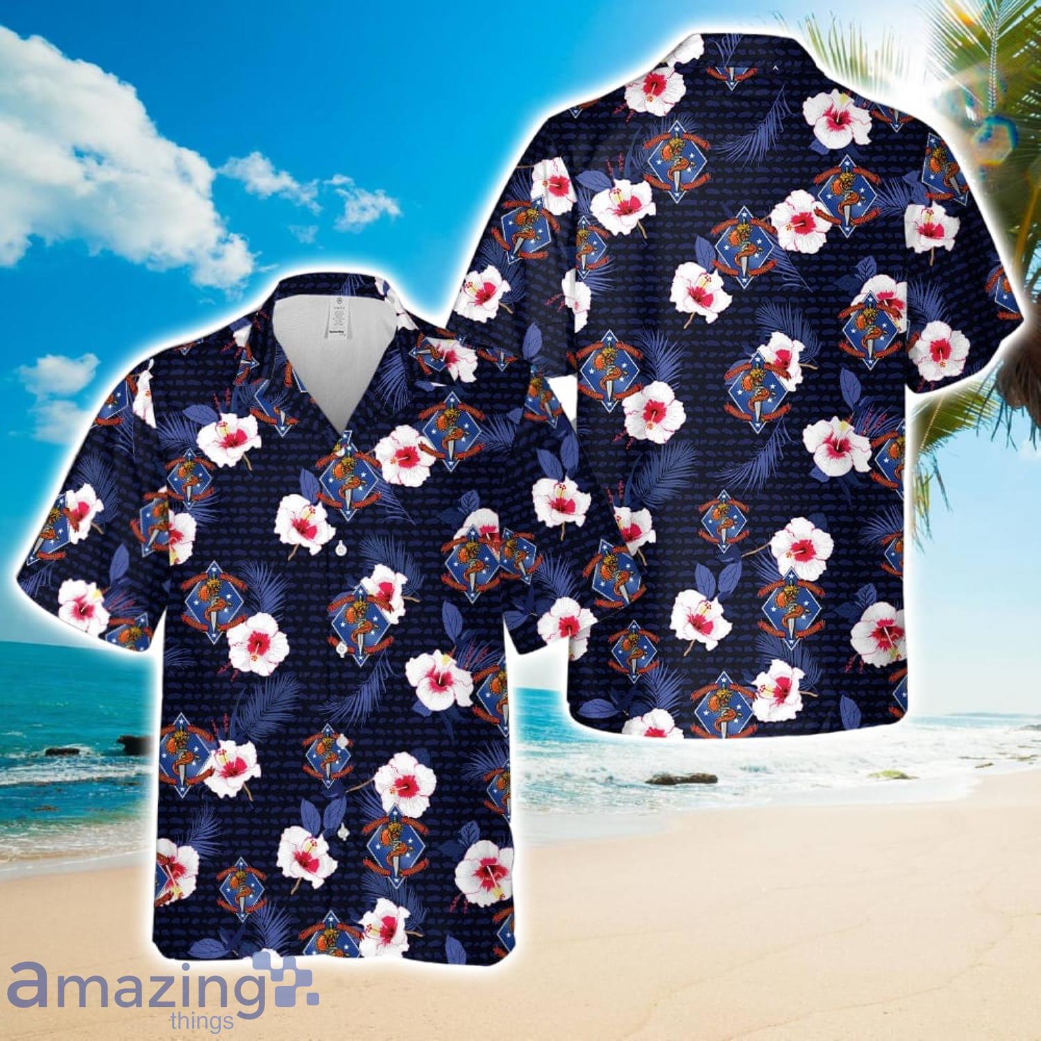 USMC 1st Battalion, 4th Marines Hawaiian Shirt Beach Shirt image USMC 1st Battalion, 4th Marines Hawaiian Shirt Beach Shirt Product Photo 1