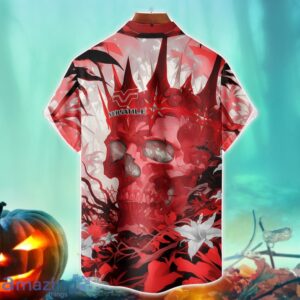 Versatile Royal Skull Halloween Hawaiian Shirt For Fans image Versatile Royal Skull Halloween Hawaiian Shirt For Fans Product Photo 2