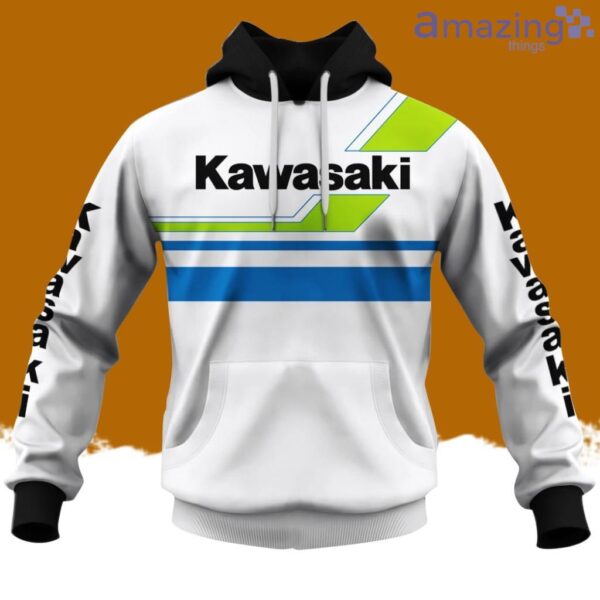 Vintage 80s Style Kawasaki Motocross Jersey Mx Enduro Ahrma Motorcycle Dirt Bike Hoodie 3D Product Photo 1