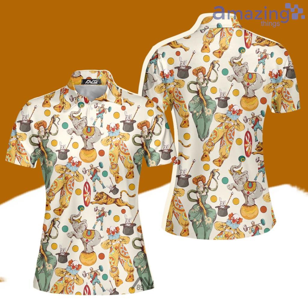Vintage Interesting Life In Circus Women Polo Shirt Best Fashion Golf image Vintage Interesting Life In Circus Women Polo Shirt Best Fashion Golf Product Photo 1