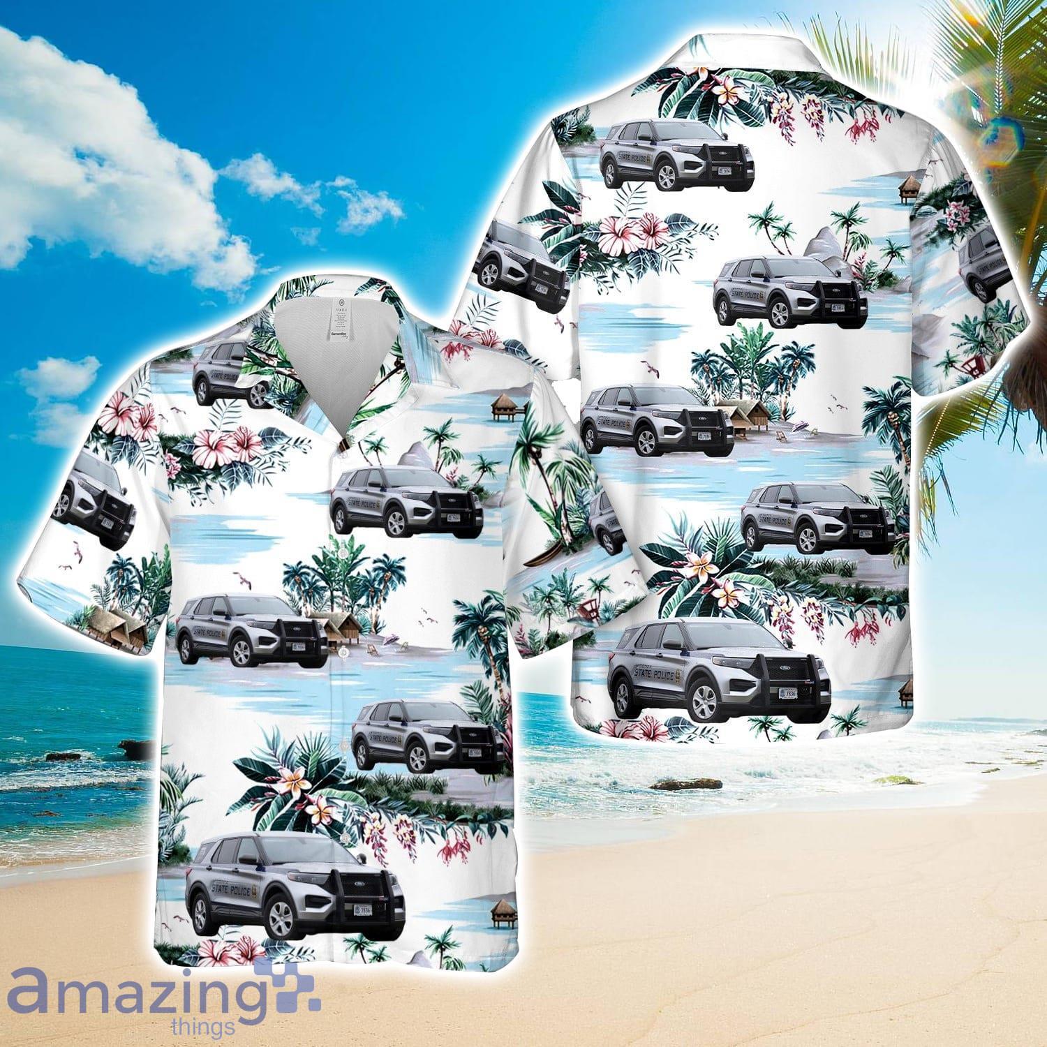 Virginia State Police 2020 Ford Police Interceptor Utility Hawaiian Shirt Gift For Summer image Virginia State Police 2020 Ford Police Interceptor Utility Hawaiian Shirt Gift For Summer Product Photo 1