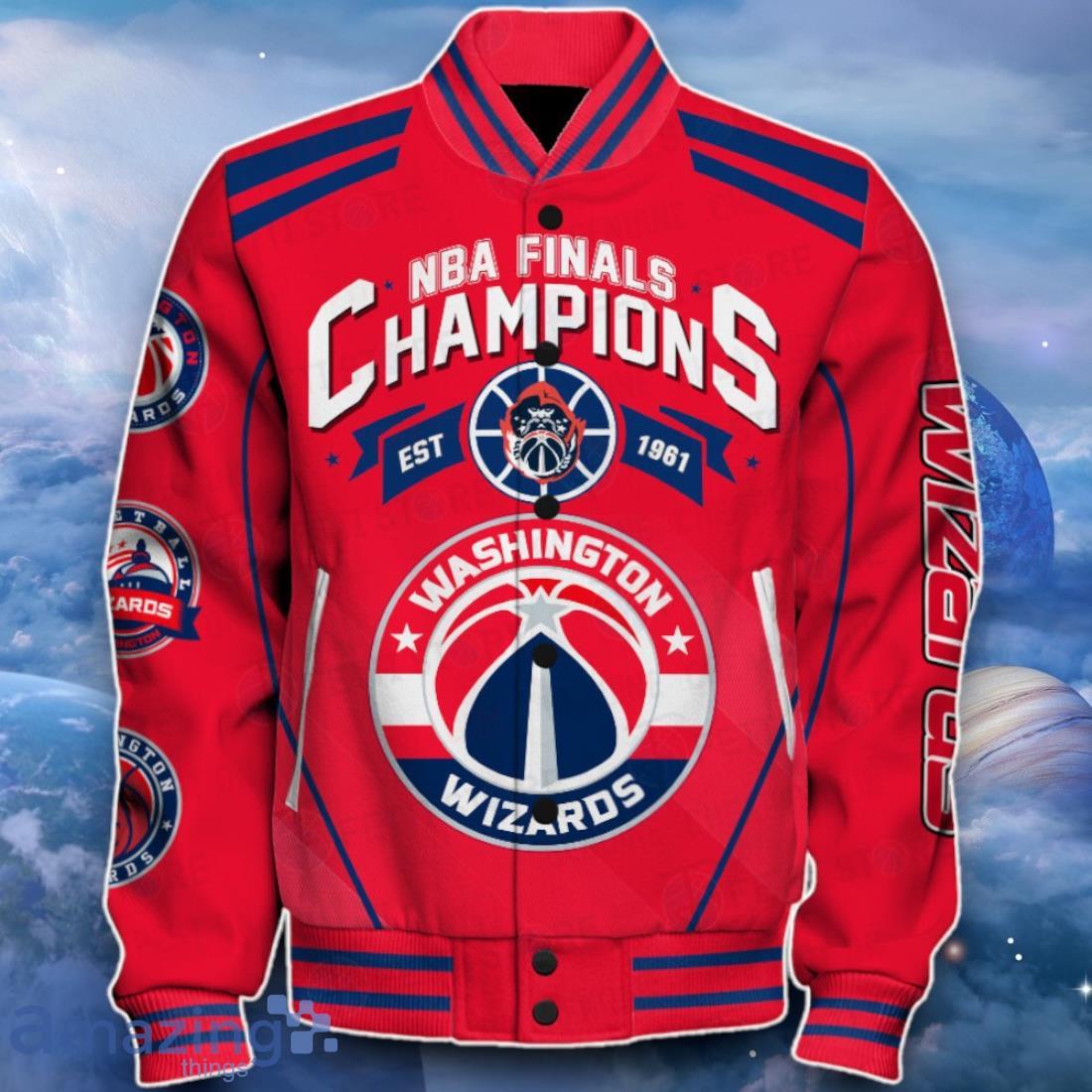 Washington Wizards Baseball Jacket New Choice For Fans image Washington Wizards Baseball Jacket New Choice For Fans Product Photo 2