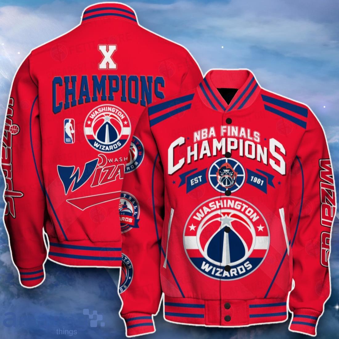 Washington Wizards Baseball Jacket New Choice For Fans image Washington Wizards Baseball Jacket New Choice For Fans Product Photo 1