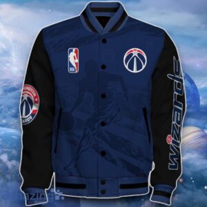 Washington Wizards Baseball Jacket Perfect Choice For Fans Product Photo 2