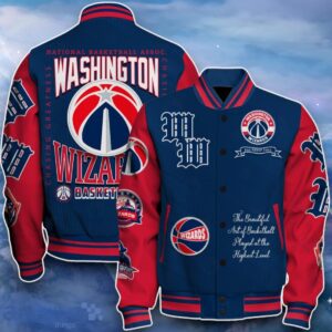 Washington Wizards Baseball Jacket Remarkable Gift For Fans Product Photo 1