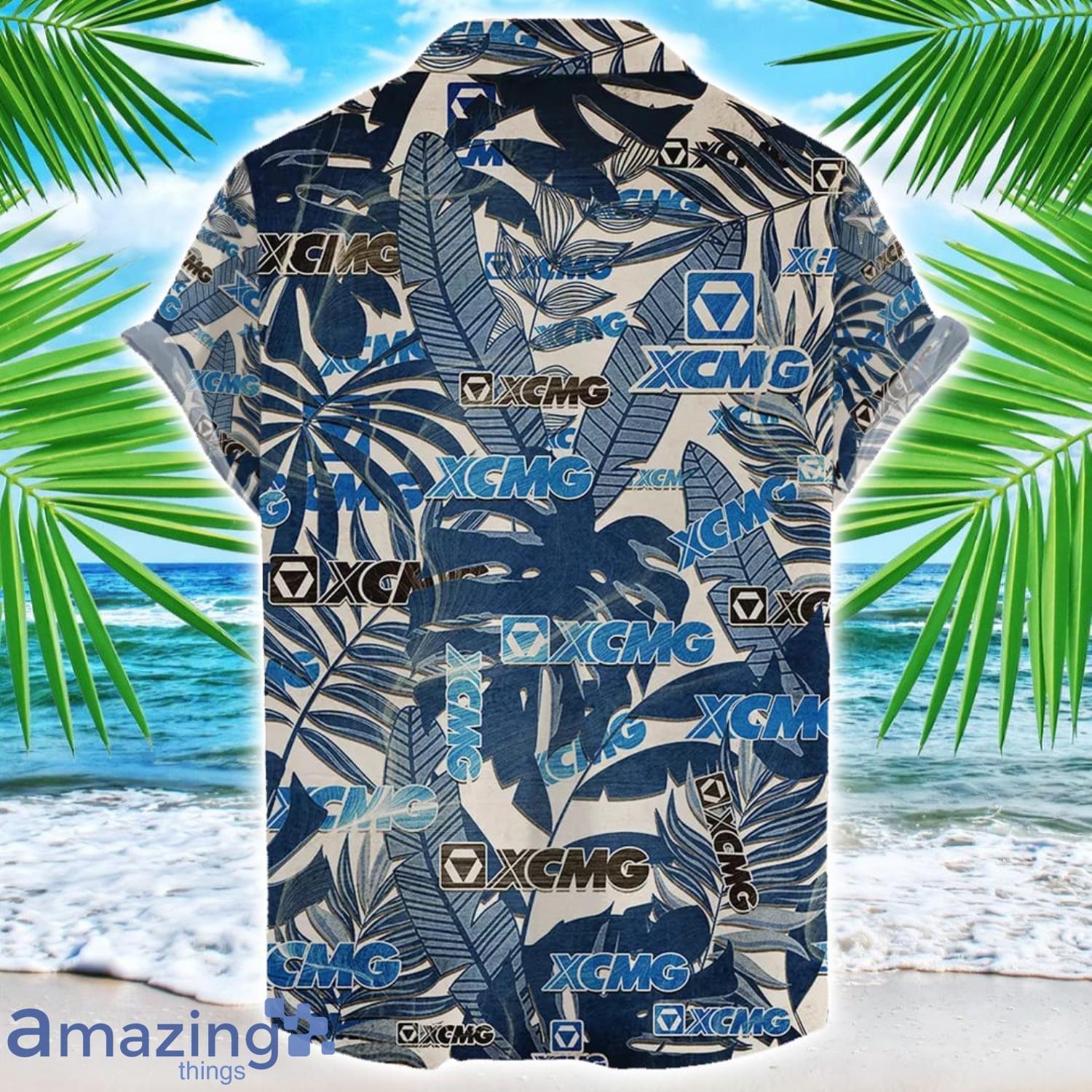 XCMG Retro Logo Hawaiian Shirt For Men And Women Summer Gift image XCMG Retro Logo Hawaiian Shirt For Men And Women Summer Gift Product Photo 2