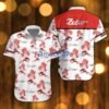Zetor Beach Shirt Logo Printed White Hawaiian Shirt For Men And Women