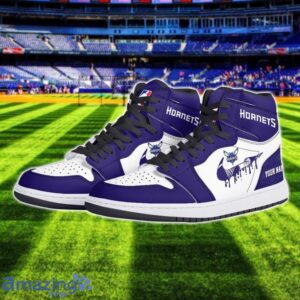Charlotte Hornets Air Jordan 1 Shoes Sport Hightop Sneakers For Men And Women Custom Name Product Photo 2