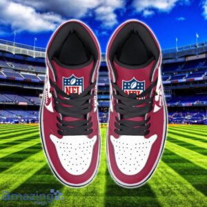 Arizona Cardinals Air Jordan 1 Shoes Sport Hightop Sneakers For Men And Women Custom Name image Arizona Cardinals Air Jordan 1 Shoes Sport Hightop Sneakers For Men And Women Custom Name Product Photo 3