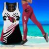 Arizona Cardinals Hollow Tank Top And Leggings For Women