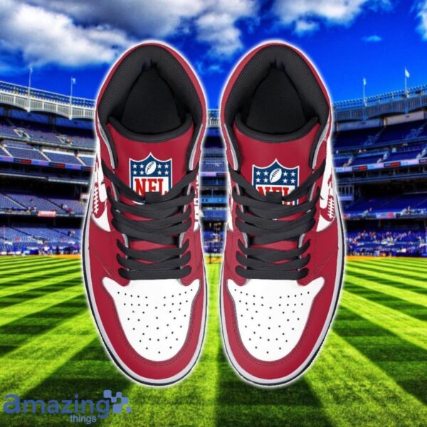 Atlanta Falcons Air Jordan 1 Shoes Sport Hightop Sneakers For Men And Women Custom Name Product Photo 3