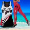 Atlanta Falcons Hollow Tank Top And Leggings For Women