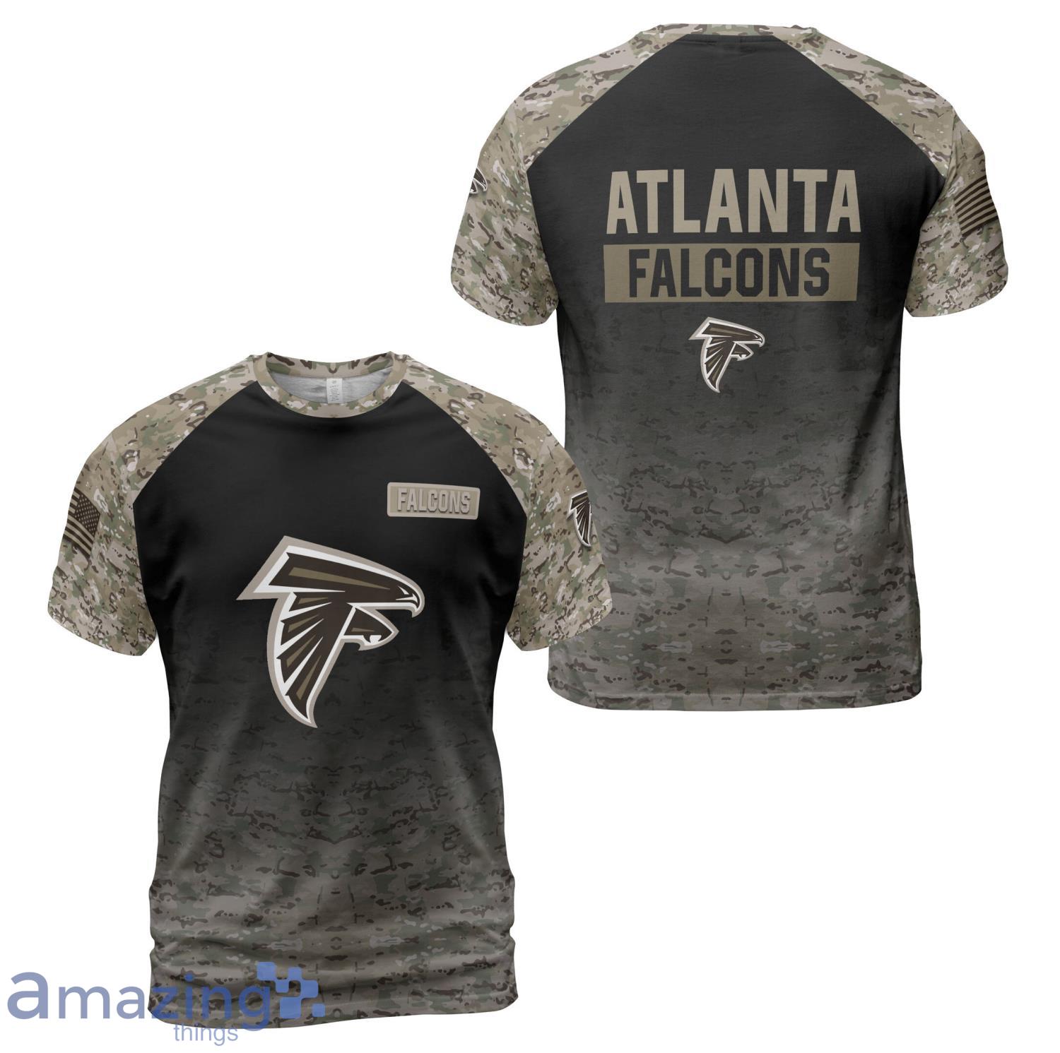 Atlanta Falcons Warrior Camo T Shirt 3D All Printed image Atlanta Falcons Warrior Camo T-Shirt 3D All Printed Product Photo 1