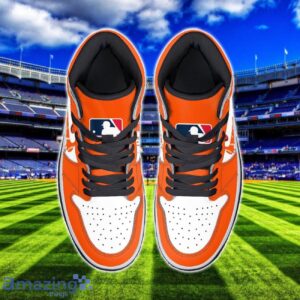Baltimore Orioles Air Jordan 1 Shoes Sport Hightop Sneakers For Men And Women Custom Name image Baltimore Orioles Air Jordan 1 Shoes Sport Hightop Sneakers For Men And Women Custom Name Product Photo 3